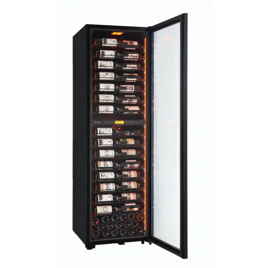 Pevino MS Noble 152 flasker Metalhyller 2 kjølesone Svart Pevino MS Noble 152 flasker Metalhyller 2 kjølesone Svart