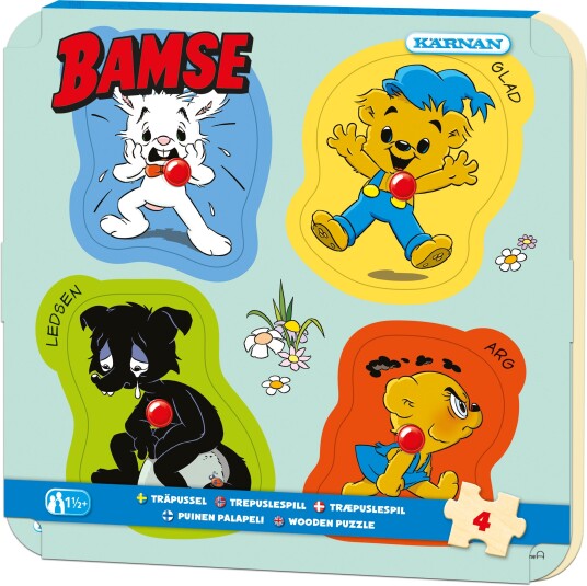 Kärnan Bamse Knottepuslespill 4 Brikker