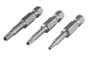 Wolfcraft Gmbh 4006885126008, 3 Stykker, Torx, 50 Mm, 25,4 / 4 Mm (1 / 4"), Sekskantet Wolfcraft Gmbh 4006885126008, 3 Stykker, Torx, 50 Mm, 25,4 / 4 Mm (1 / 4"), Sekskantet