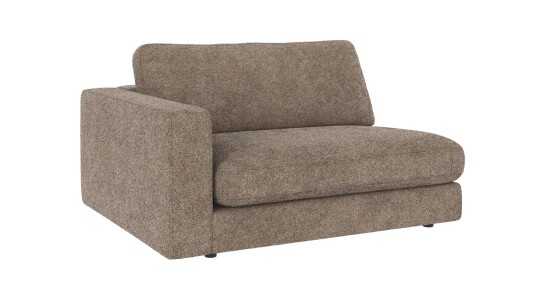 Rowico Home Duncan 1,5 seters ende V Mørk beige Anna 6 129 x 103 x 78 cm Beige