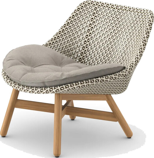 Dedon Mbrace clubstol teak AXD teak 0205 pepper 0115 Dedon Mbrace clubstol teak AXD teak 0205 pepper 0115