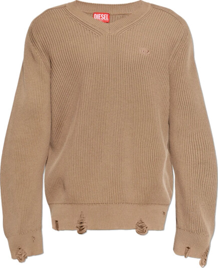 Diesel Herre Strikkevarer Beige M,