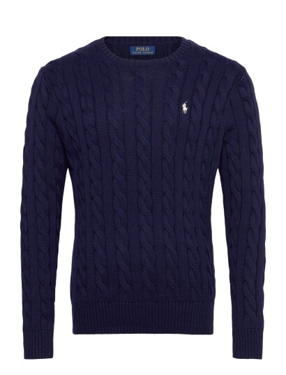 Polo Ralph Lauren Cable Knit Cotton Sweater Navy XL Polo Ralph Lauren Cable Knit Cotton Sweater Navy XL