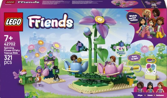 Lego Snurrende Tekoppkarusell Med Blomstertema