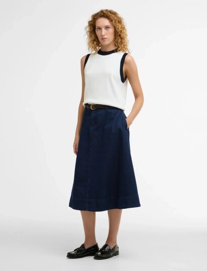 Barbour Barbour Maia Midi Skir   Navy   42