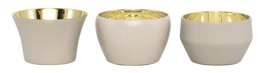 Skultuna  Kin lyslykt 3 stk beige