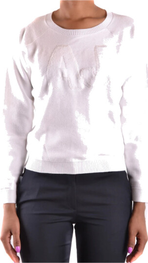Armani Jeans Dame Strikkevarer Hvit XS,