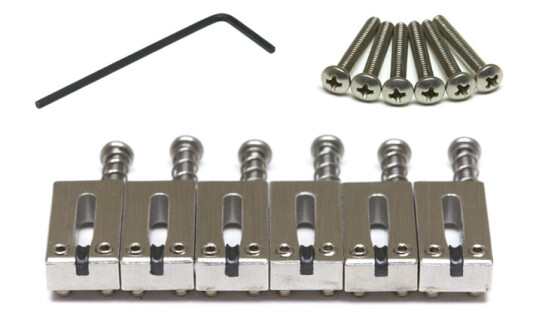 Graph Tech String Saver Pg-8001-00 S&t; Style Saddles,Brushedsteel,6-Str