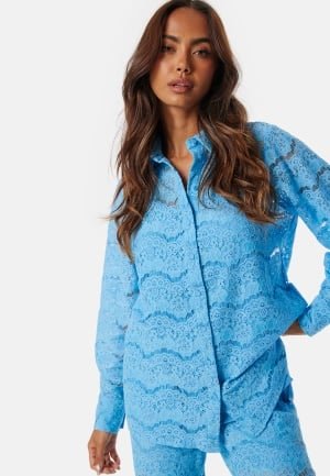 Y.A.S Yaslarisso LS Lace Shirt Blue M