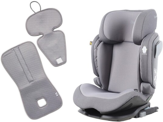 Beemoo Recline i-Size Beltestol inkl. Ventilerende Sittepute Mineral Grey/Grey Beemoo Recline i-Size Beltestol inkl. Ventilerende Sittepute Mineral Grey/Grey