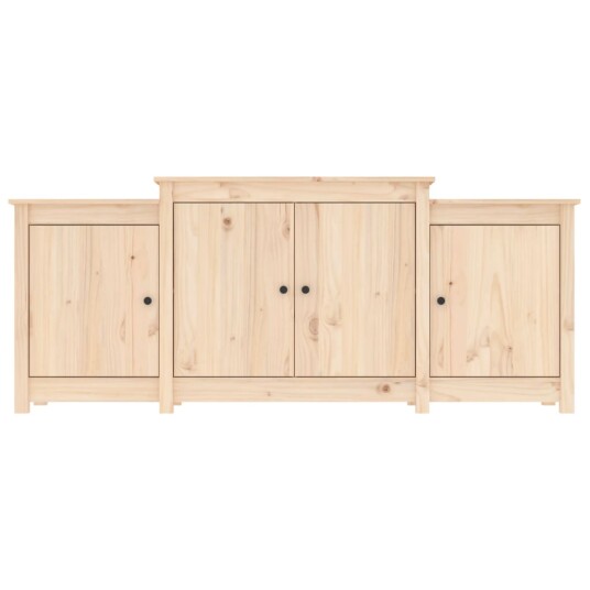 vidaXL Skjenk 164x37x68 cm heltre furu