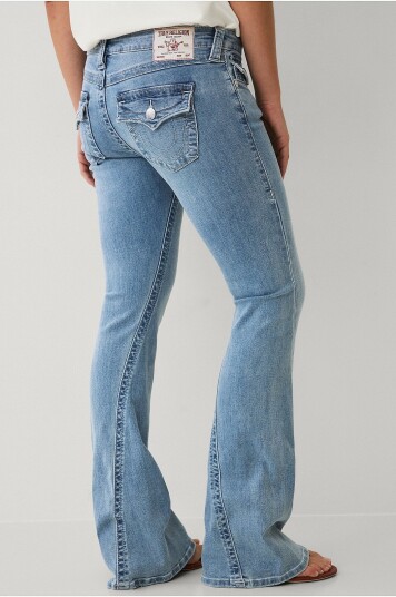 True Religion Jeans Joey Low Rise Flare Blå