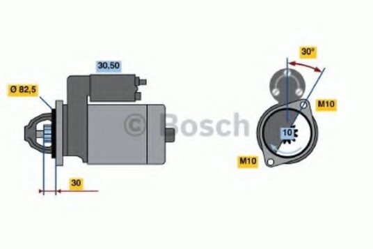 Starter BOSCH 0 986 013 150