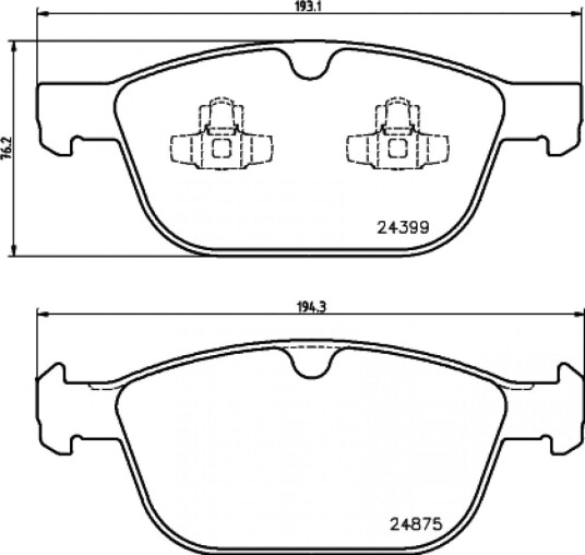 Bremseklosser HELLA 8DB 355 014-541