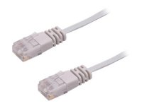 MicroConnect - Nettverkskabel - RJ-45 (hann) til RJ-45 (hann) - 1 m - UTP - CAT 6 - flertrådet, flat - grå