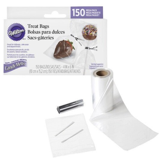 Wilton Gjennomsiktige Gaveposer 150 Stk 