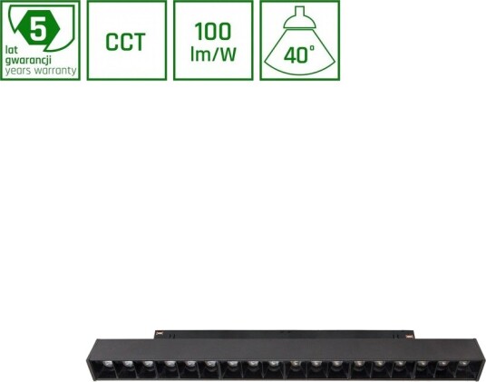 Spectrum 17W Dimbar SHIFT Smart Grid M Skinne lys 30,3cm 35° CCT Sort Zigbee Dimbar : Via Smart Home Kulør : CCT Varm til Kald Hvit Spectrum 17W Dimbar SHIFT Smart Grid M Skinne lys 30,3cm 35° CCT Sort Zigbee Dimbar : Via Smart Home Kulør : CCT Varm til Kald Hvit