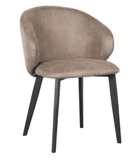 Trend Collection Logan Spisestol – Taupe Microsuede
