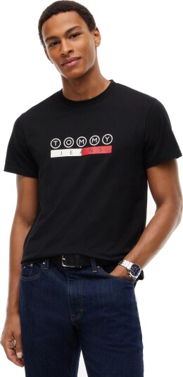 Tommy Jeans Tjm Slim Dna Play Tee Ext Black L