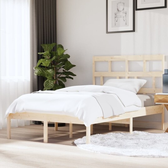 vidaXL Sengeramme heltre furu 140x200 cm