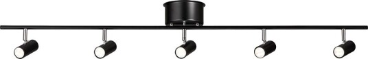 Cato S6766 Spotskinne  Inkl LED pærer  Matt Sort
