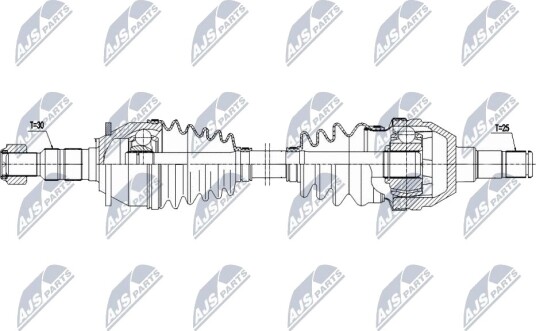 Drivaksel NTY NPW-PL-175