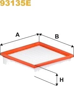 Kupefilter WIX FILTERS 93135E Kupefilter WIX FILTERS 93135E