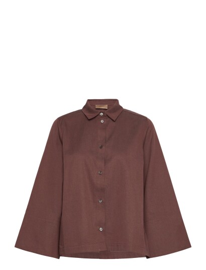 Rue de Tokyo Shika Sandwashed Ct Tencel Brown XS Rue de Tokyo Shika Sandwashed Ct Tencel Brown XS
