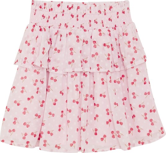Creamie Skirt Crepe Dobby Pink 140