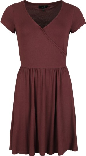 RED by EMP Kort kjole - Dress in Caftan Stil - S til XXL - Damer - mørkerød