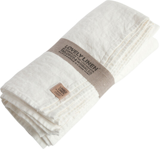 Lovely Linen linduk 145x380 cm offwhite