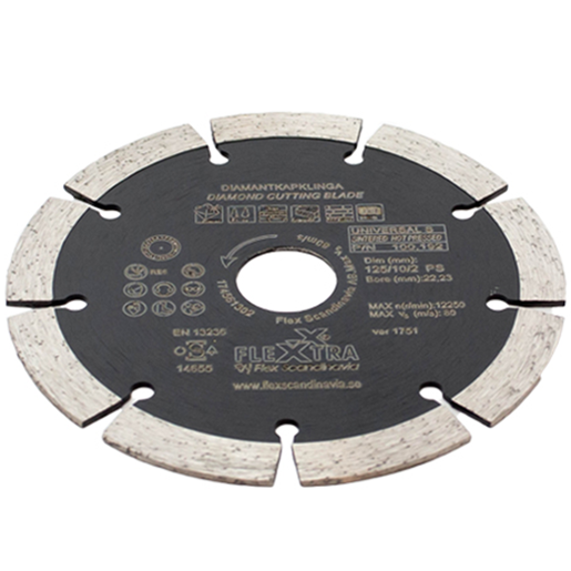 Flexxtra 125 mm Diamantkappklinge for Økt Kappytelse - Maskintilbehør Flexxtra 125 mm Diamantkappklinge for Økt Kappytelse - Maskintilbehør