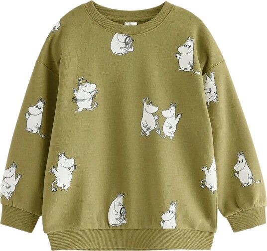 Lindex Moomin Sweatshirt With Brushed Inside KHAKI 92 Lindex Moomin Sweatshirt With Brushed Inside KHAKI 92
