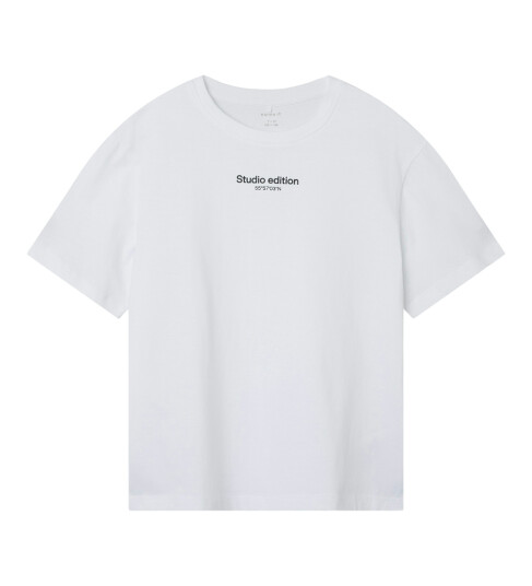 Name It Brody Short Sleeve Nreg Top Hvit 122/128 Name It Brody Short Sleeve Nreg Top Hvit 122/128