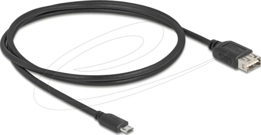 Delock Usb Kabel Micro Usb Type B Hann Reversibel Til Usb Hunn Reversibel Usb 2.0 1 M Easy Usb Svart