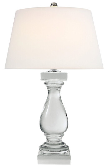 Balustrade bordslampa crystal