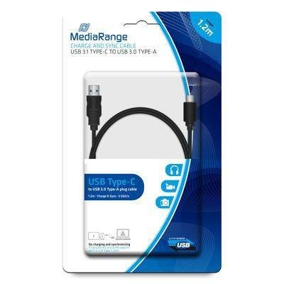MediaRange Lade- & Datenkabel USB 3.0 auf USB Type-C 1.2m sc MediaRange Lade- & Datenkabel USB 3.0 auf USB Type-C 1.2m sc