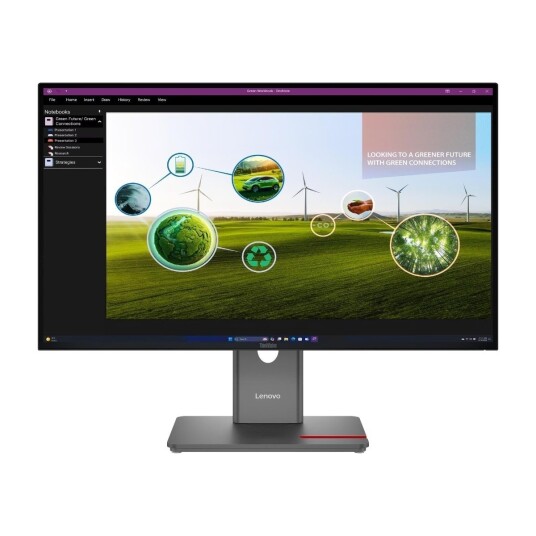 Lenovo ThinkVision P27Q-40 27" QHD IPS-skjerm 120Hz med USB-C Lenovo ThinkVision P27Q-40 27" QHD IPS-skjerm 120Hz med USB-C