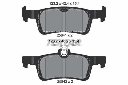 Bremseklosser TEXTAR 2584101