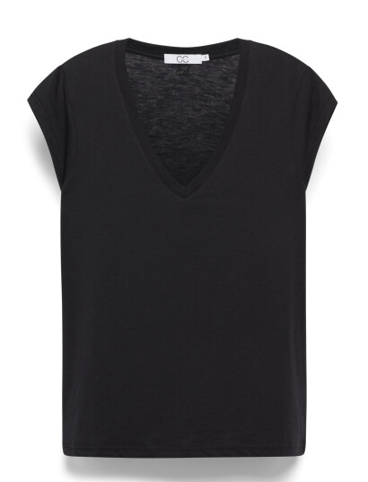 Coster Copenhagen Cc Heart Basic V-Neck T-Shirt - Black - L