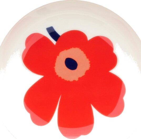 Unikko Dyp Tallerken 13 cm Rød