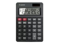 Canon AS-120 II - Skrivebordskalkulator - 12 sifre - solpanel, batteri - mørk grå