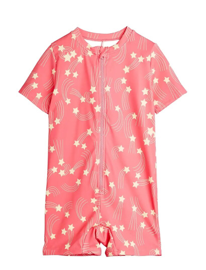Mini Rodini Starfall Aop Ss Uv Suit Pink 92/98 Mini Rodini Starfall Aop Ss Uv Suit Pink 92/98