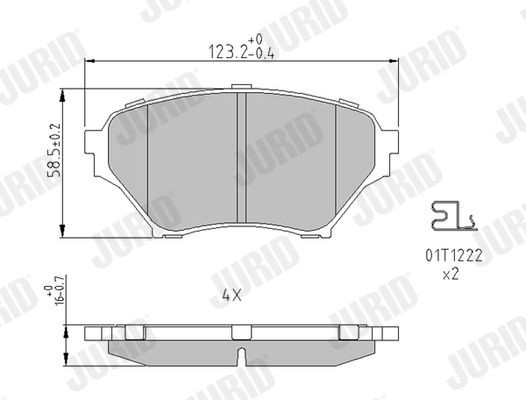 Bremseklosser JURID 572502J Bremseklosser JURID 572502J