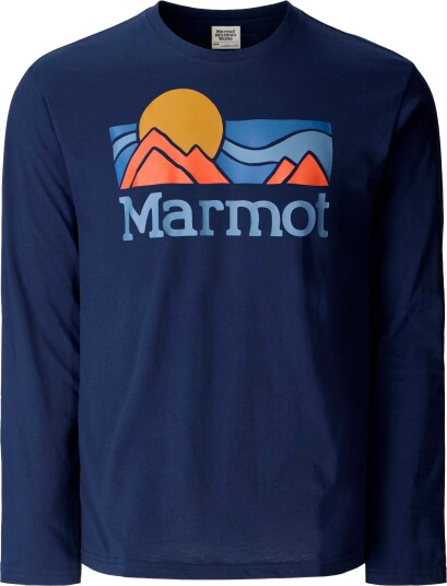 Marmot Men"s Coastal Tee Ls Nightfall Navy L Marmot Men"s Coastal Tee Ls Nightfall Navy L