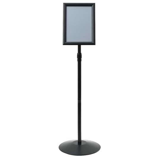 Pedestal plakatstativ sølv a4 PVC og stål Pedestal plakatstativ sølv a4 PVC og stål