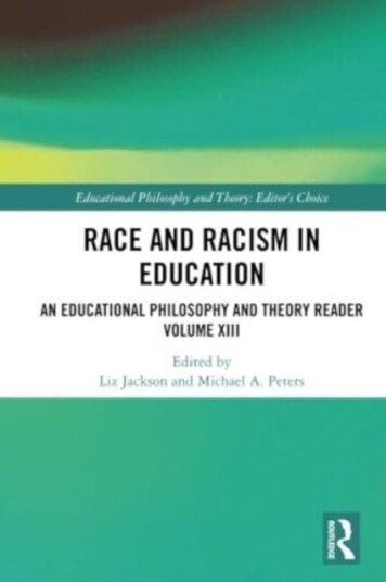 Race and Racism in Education