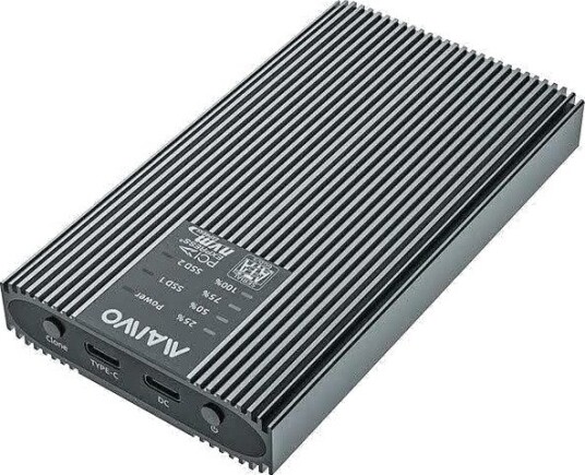 Maiwo Eksternt harddiskkabinett for M.2 SATA/NVMe SSD USB 3.2 10 Gbps