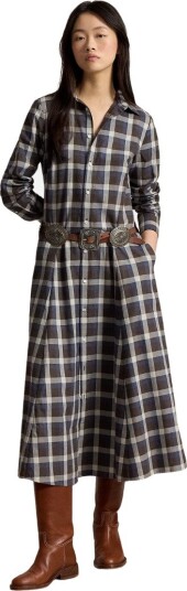 Ralph Lauren Woven a line dresses US 12 brun dame
