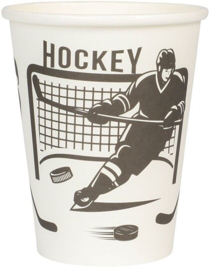 Joker 8 stk Pappkrus Hockey 250 ml